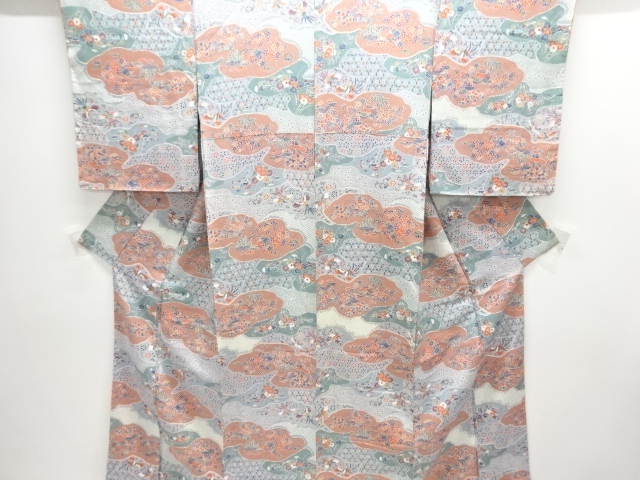 JAPANESE KIMONO / KOMON / FLOWER & BIRD
